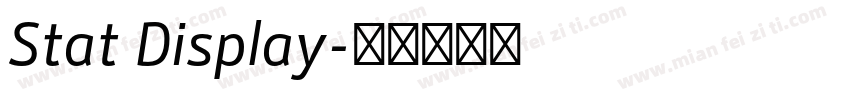 Stat Display字体转换